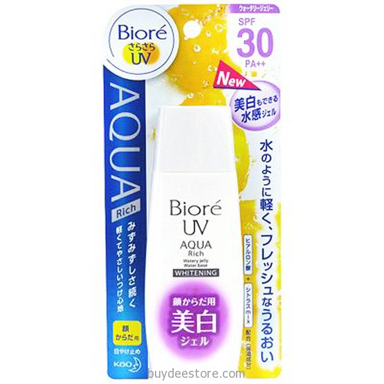 Biore UV Aqua Rich Watery Jelly Water Base Whitening SPF30 PA++ 90ml