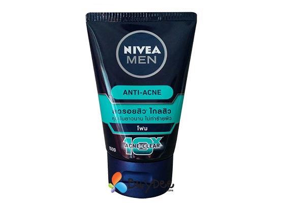 Nivea Men Total Anti-Acne 10X Acne Clear Foam 100g