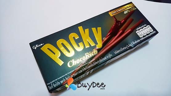 Glico Pocky Choco Rich Dark Chocolate Flavour 40% Cocoa Coated 39g