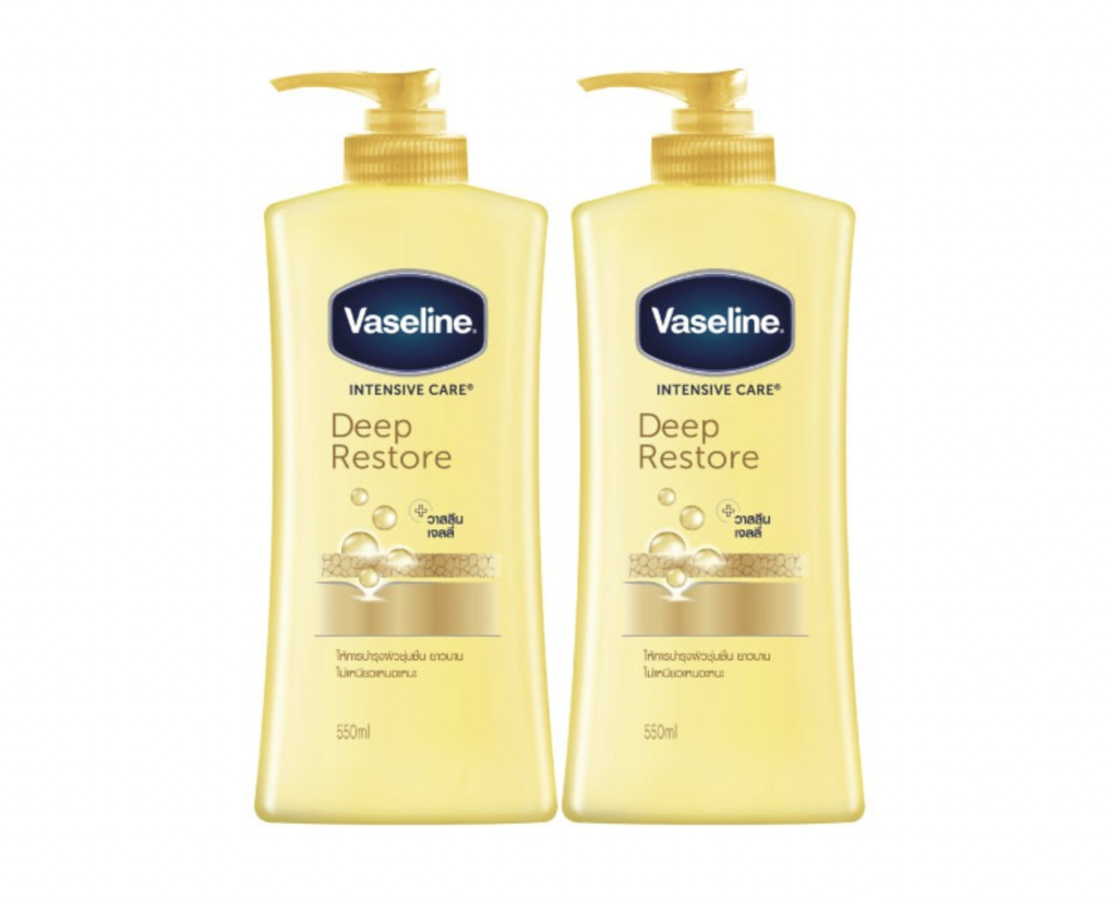 Vaseline Intensive care Lotion Deep Restore Yellow 550 ml